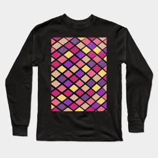 Geometric pattern with random colors Long Sleeve T-Shirt